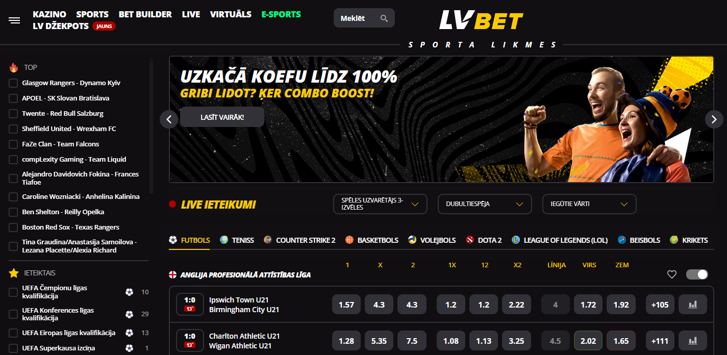 Totalizators online un sporta likmes – Izvēle LV BET Platformā
